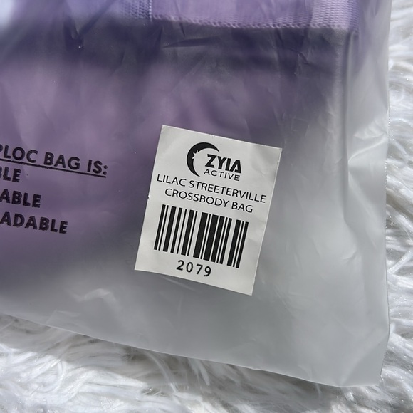 ZYIA Active Lilac Streeterville Crossbody Bag Item 2079 NEW - Picture 13 of 16